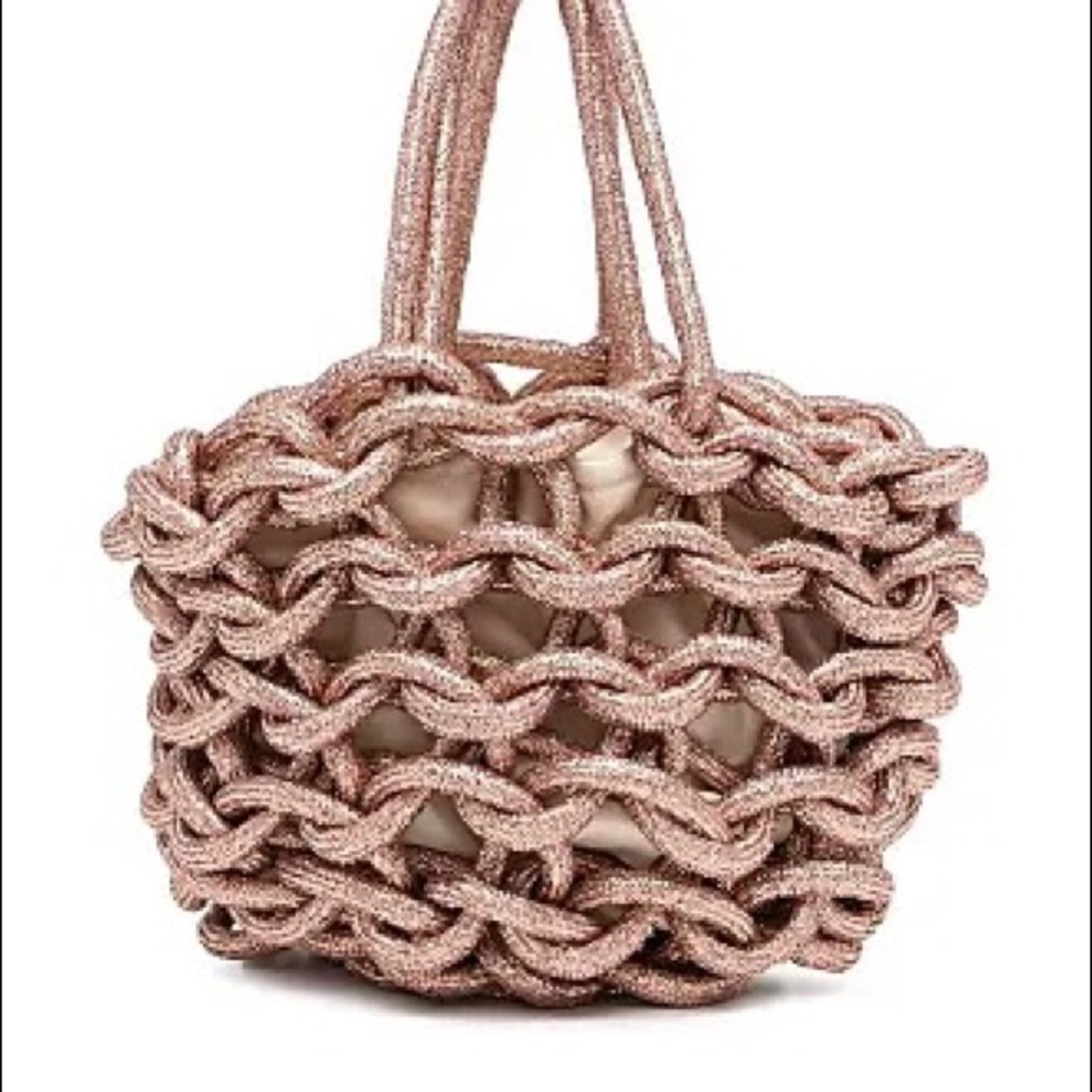 Alienina Julia metallic pink ‘Julia’ bag